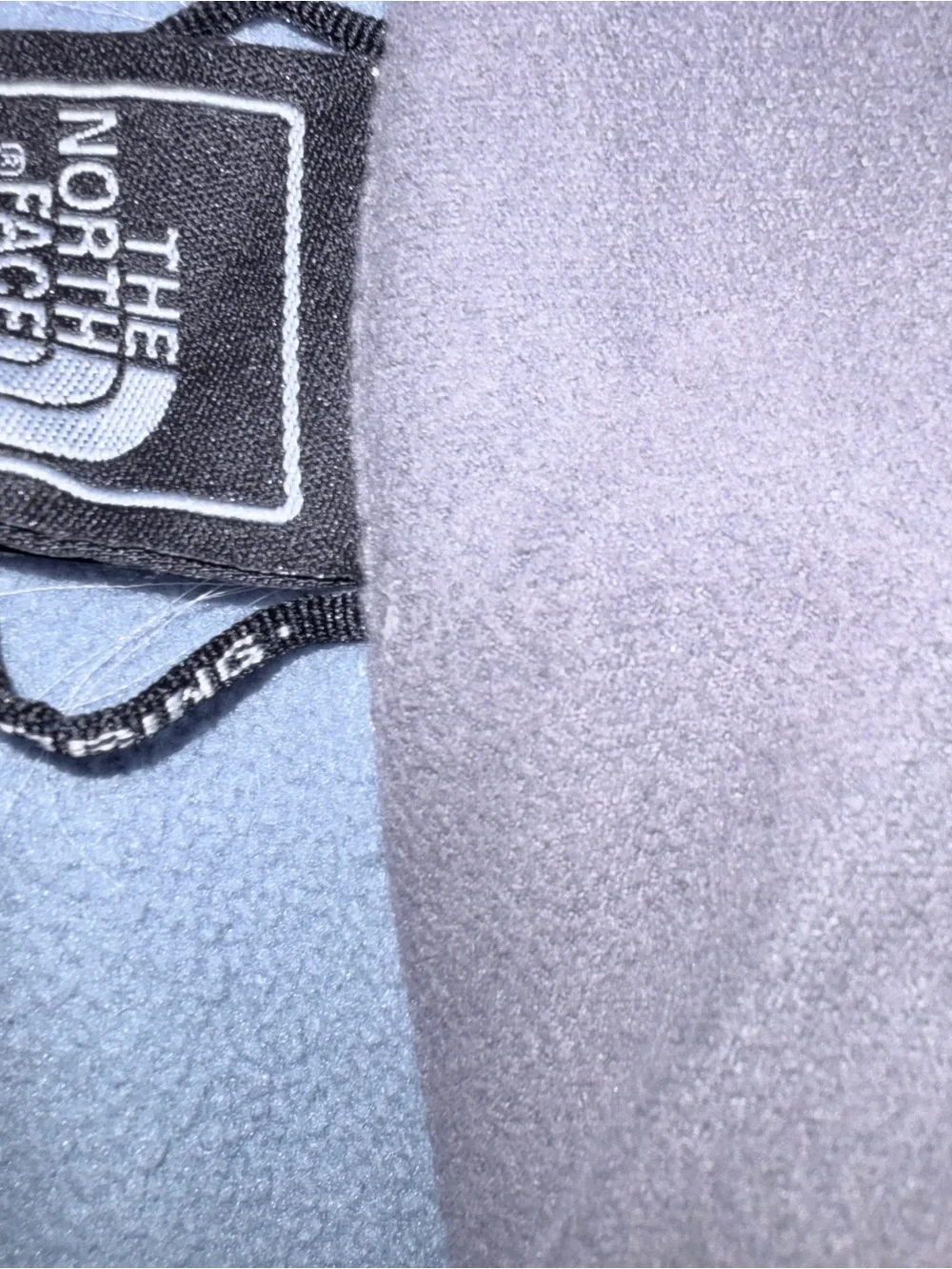 The North Face Women's White Softshell Jacket with Light Gray Fleece Lining
